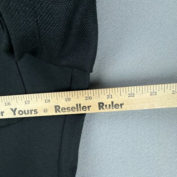 Angelo Donati Blazer Mens XL 40 Black Gold Enamel Buttons Wool Blend 2 Button - Picture 8 of 16